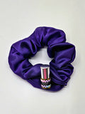 Neon Satin Indigo  Scrunchie+