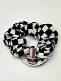 Checkered Classic Scrunchie+