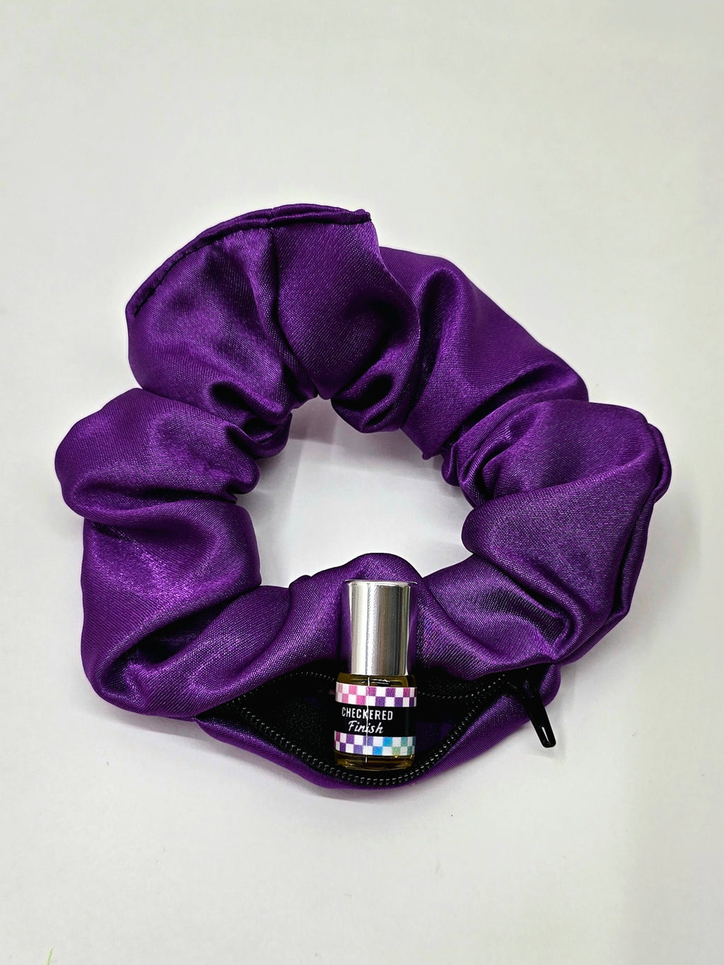 Neon Satin Mullberry Scrunchie+