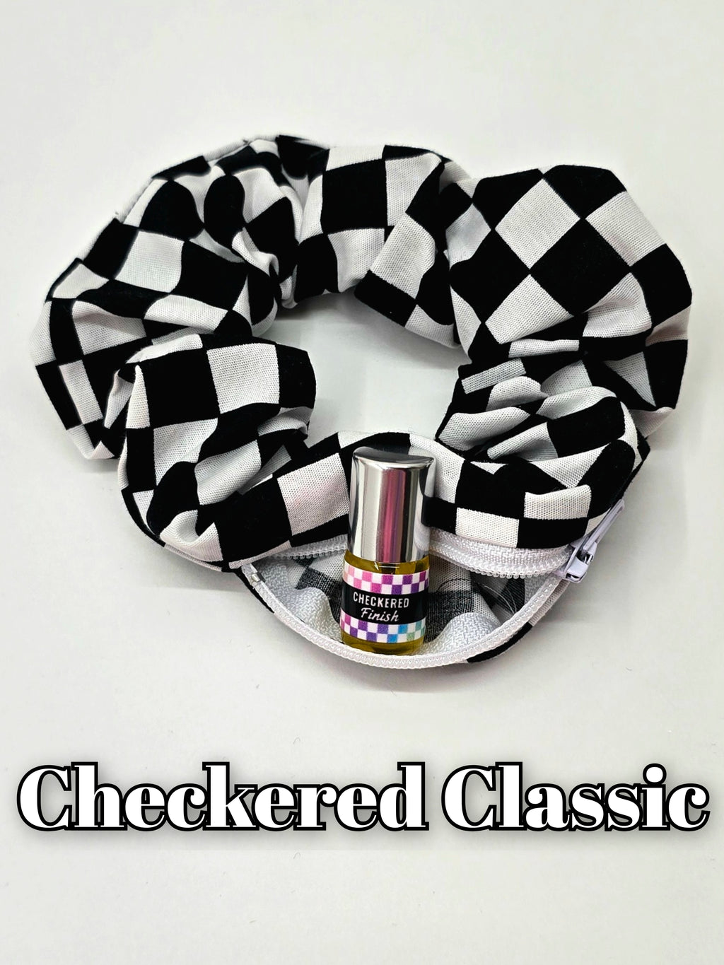 Checkered Classic Scrunchie+